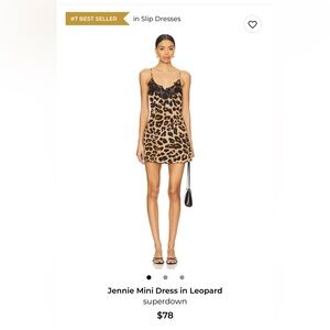 superdown Leopard Patterned Mini Dress